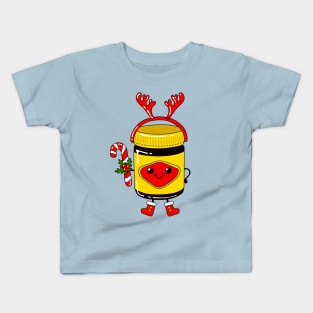 Cute Christmas Vegemite Jar Kids T-Shirt